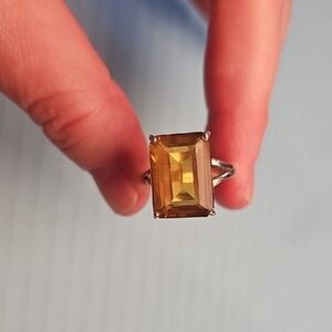 Citrine? Sterling Ring Size 9